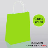 10/30/50pcs Holiday Party Gift Bag with Handle Jewelry Shopping Bag Thanksgiving Valentine's Day Marriage Gift Colored Paper Bag
